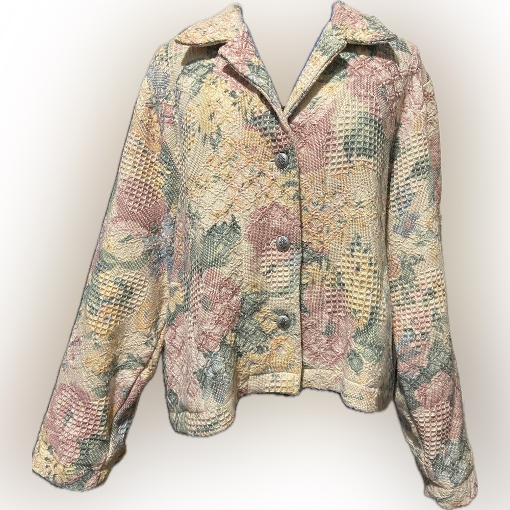 Vintage Spring Fliral Orvis Blazer
